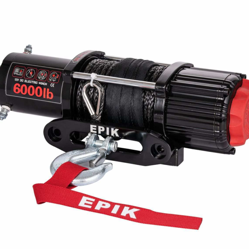 Лебедка Epik UTV6000S 12V Синтетический трос 6000 Lbs