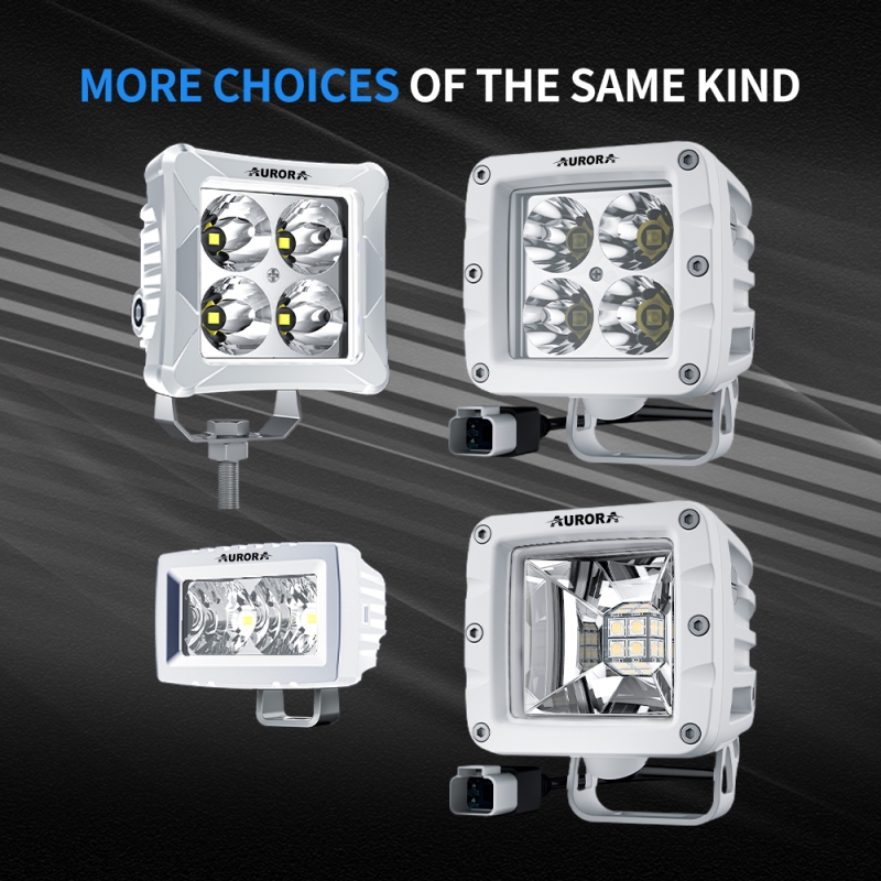Светодиодная фара Aurora 40W ALO-M-T-2-P4T дальний золотой свет 3