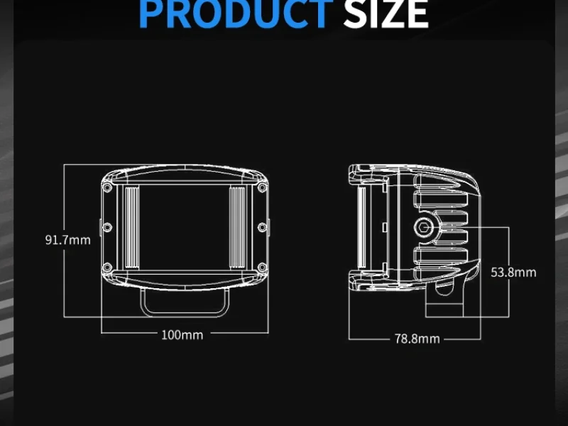 Светодиодная фара Aurora ALO-2-E4E15D1 40W, БЛИЖНИЙ +180&deg; 6