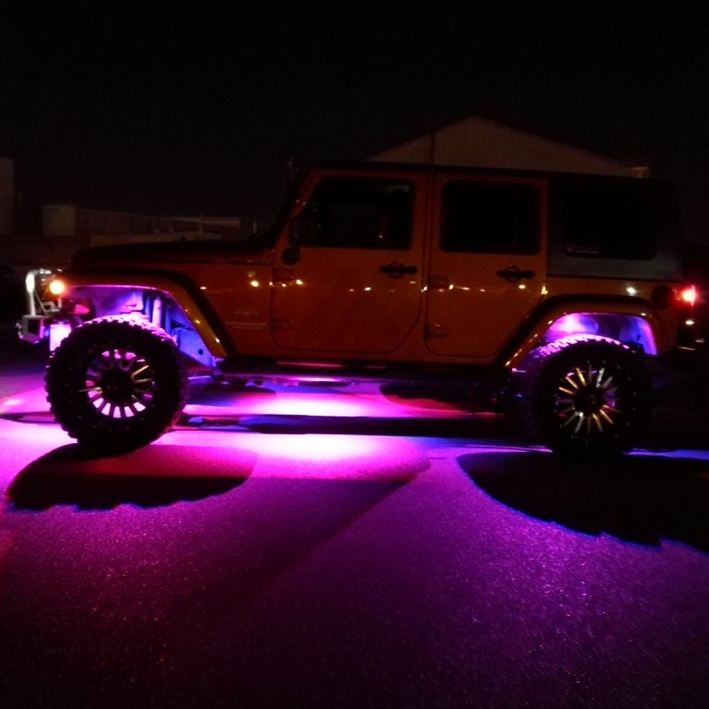 Светодиодная подсветка Rock Light 4 модуля ALO-Y1D-2-RGB-D4 7