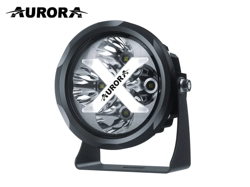 Две фары Aurora ALO-R4T3-PM 40W дальний свет + ДХО(белый)