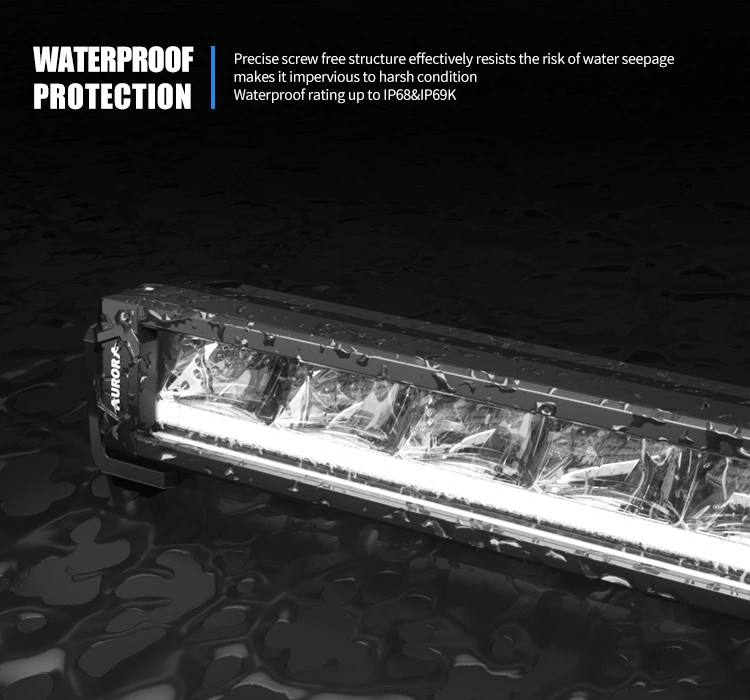 Светодиодная балка Aurora ALO-P-S10-20-R13Y-AW, 150W, комбинированный свет, ДХО белый/янтарь 2