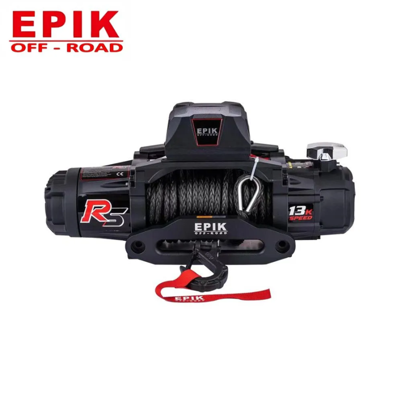 Двух-скоростная лебедка Epik RS13.0S 12V Синтетический трос 13000 Lbs