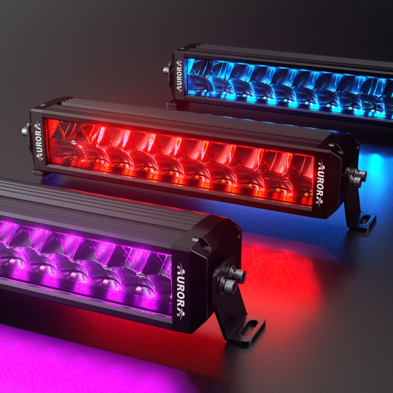 Светодиодная балка ALO-D8-30-R5Y1-Q 60 диодов 300W + RGB 15