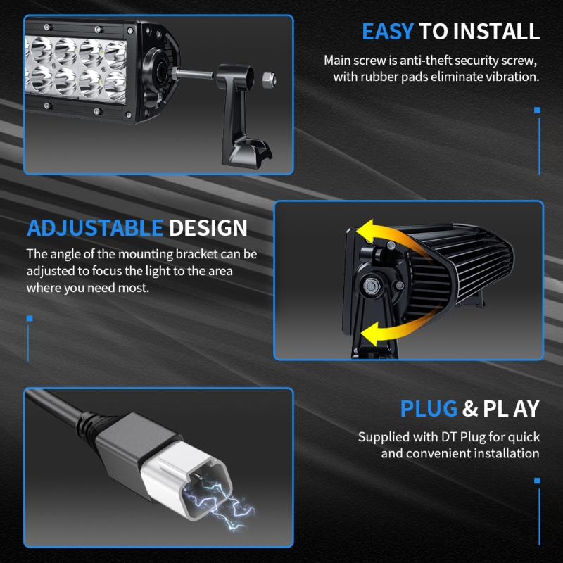 Светодиодная балка Aurora 300w ALO-D1-30-P5E4D1 двухрядная комбинированная 7