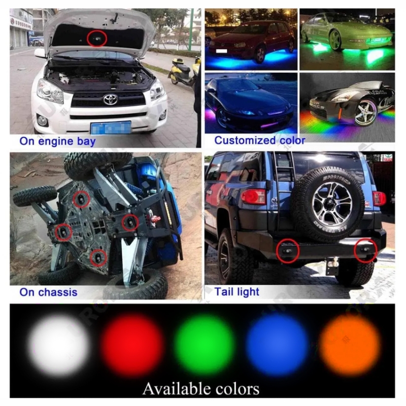 Светодиодная подсветка Aurora Rock Light ALO-Y-2-H2 15W белый/янтарный 2