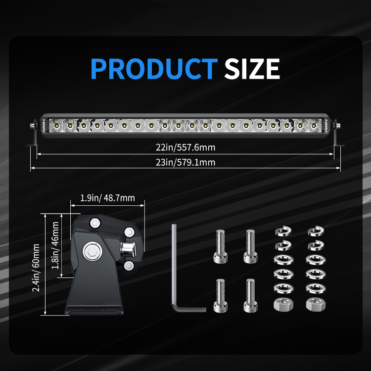 Изогнутая светодиодная балка Aurora 100w 55см ALO-M-C-S5D1-20-P7E7-H 4