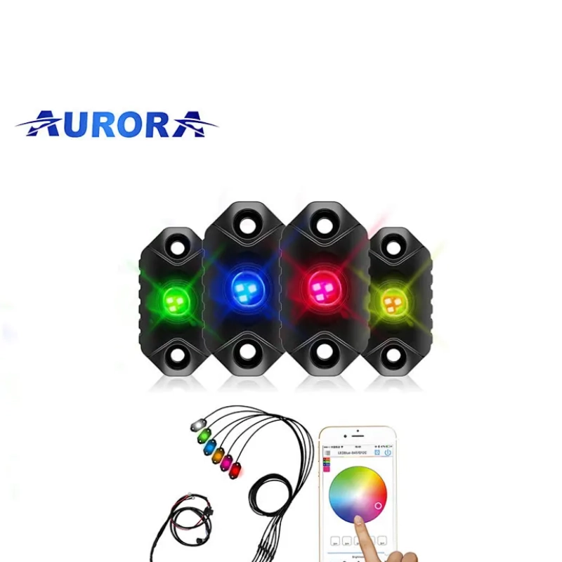 Светодиодная подсветка Rock Light 4 модуля ALO-Y1D-2-RGB-D4 2