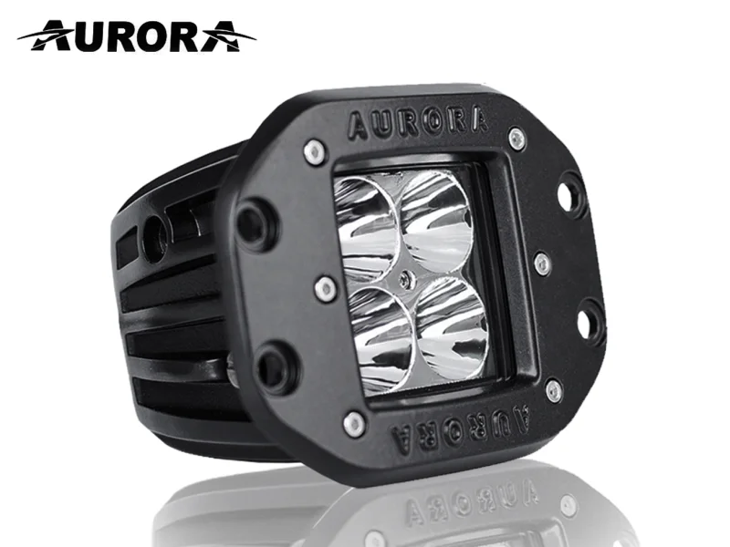 4 диода 40 Вт. Врезная, дальний свет AURORA. ALO-E-2-P4T