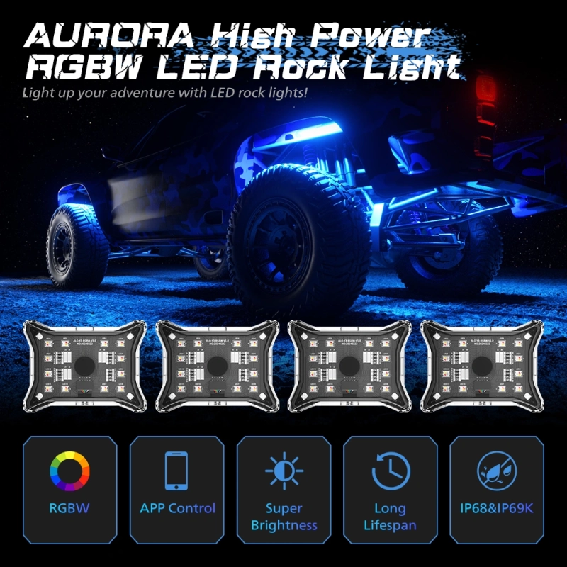 Светодиодная подсветка Lock Light 4 модуля ALO-Y3-RGBW-4 2