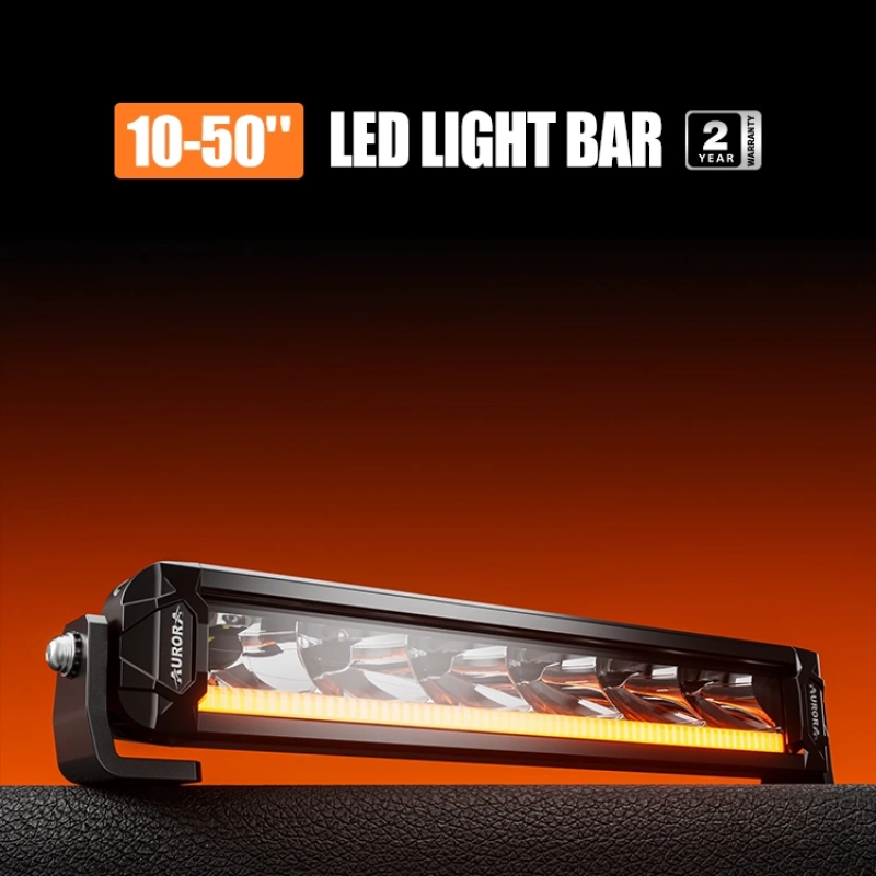 Светодиодная балка Aurora ALO-P-S10-10-R13Y-AW, 75W, комбинированный свет, ДХО белый/янтарь 0
